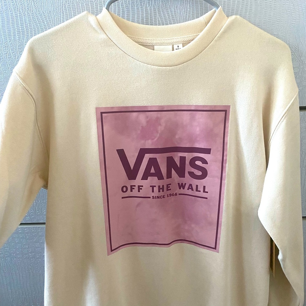 Pink VANS pullover crew